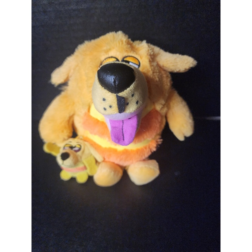 Yoko Kennel Plush Dog with Puppy Jay at Play 2011 Orange Yellow Stripe No Sound